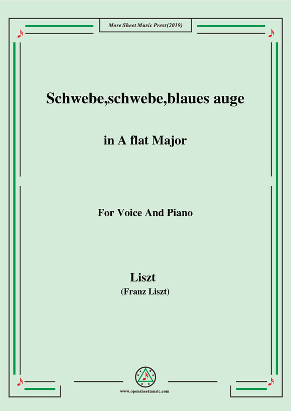 Liszt-Schwebe,schwebe,blaues auge