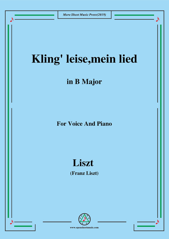 Liszt-Kling' leise,mein lied