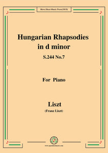 Liszt-Hungarian Rhapsodies,S.244 No.7