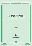 Liszt-Il Pensieroso,S.161 No.2,from Annees de pelerinage II,S.161,for Piano