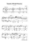 Liszt-Sonetto 104 del Petrarca,S.161 No.5