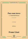 Liszt-Pace non trovo,S270 No.1,from 3 Sonetti del Petrarca