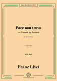 Liszt-Pace non trovo,S270 No.1,from 3 Sonetti del Petrarca