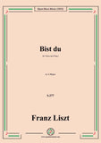 Liszt-Bist du,S.277,in A Major