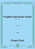 Liszt-Vergiftet sind meine Lieder,S.289,in c sharp minor