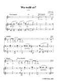 Liszt-Wo weilt er?,S.295,in F Major