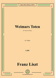 Liszt-Weimars Toten,S.303,in E Major