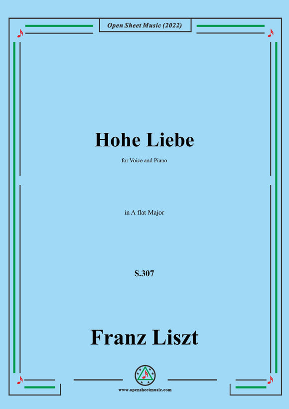 Liszt-Hohe Liebe,S.307,in A flat Major