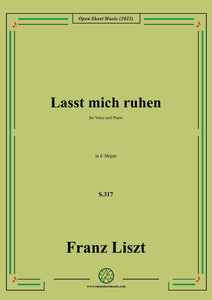 Liszt-Lasst mich ruhen,S.317,in E Major