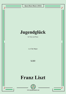 Liszt-Jugendglück,S.323,in A flat Major
