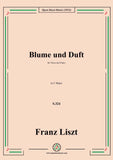 Liszt-Blume und Duft,S.324,in C Major