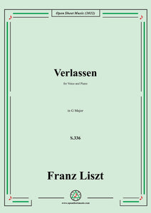 Liszt-Verlassen(Mir ist die Welt so freudenleer),S.336,in F Major