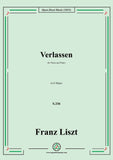 Liszt-Verlassen(Mir ist die Welt so freudenleer),S.336,in F Major