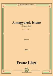 Liszt-A magyarok Istene(Ungarns Gott),S.339,in a minor