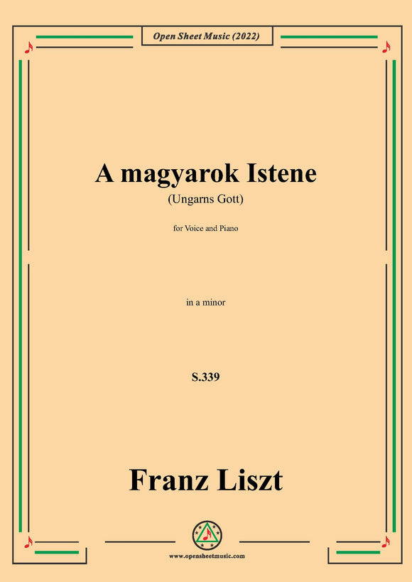 Liszt-A magyarok Istene(Ungarns Gott),S.339,in a minor
