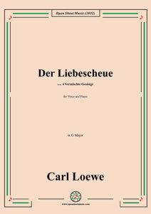 Loewe-Der Liebescheue,in G Major