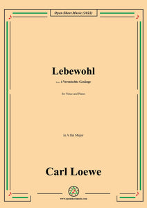 Loewe-Lebewohl,in A flat Major