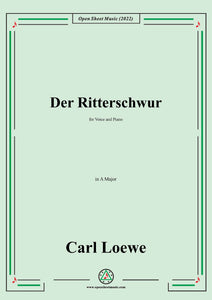 Loewe-Der Ritterschwur