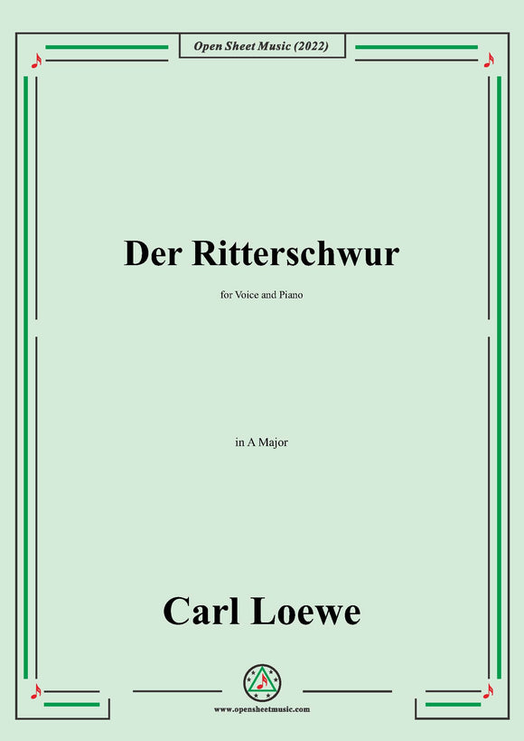 Loewe-Der Ritterschwur