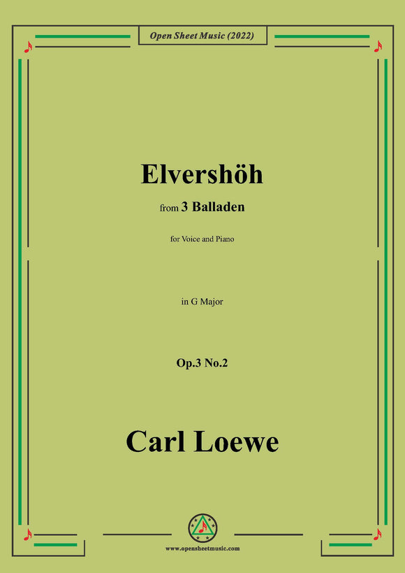 Loewe-Elvershöh,in G Major,Op.3 No.2