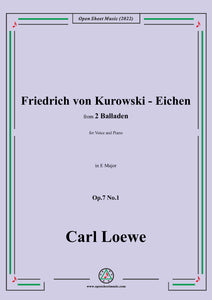 Loewe-Friedrich von Kurowski-Eichen,in E Major,Op.7 No.1
