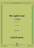 Loewe-Der späte Gast, in a minor,Op.7 No.2