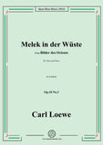 Loewe-Melek in der Wüste,in d minor,Op.10 No.3