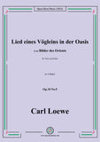 Loewe-Lied eines Vögleins in der Oasis,in A Major,Op.10 No.5