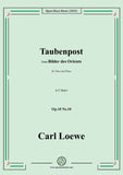 Loewe-Taubenpost,in F Major,Op.10 No.10