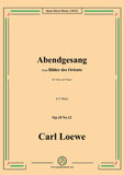 Loewe-Abendgesang,in F Major,Op.10 No.12