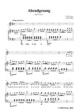 Loewe-Abendgesang,in F Major,Op.10 No.12
