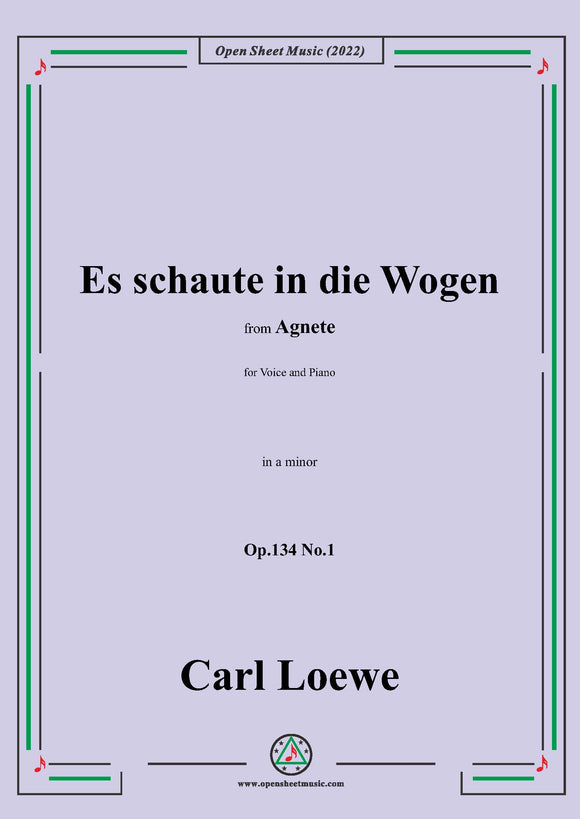 Loewe-Es schaute in die Wogen