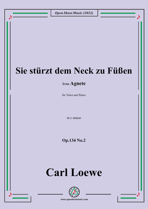 Loewe-Sie stürzt dem Neck zu Füßen