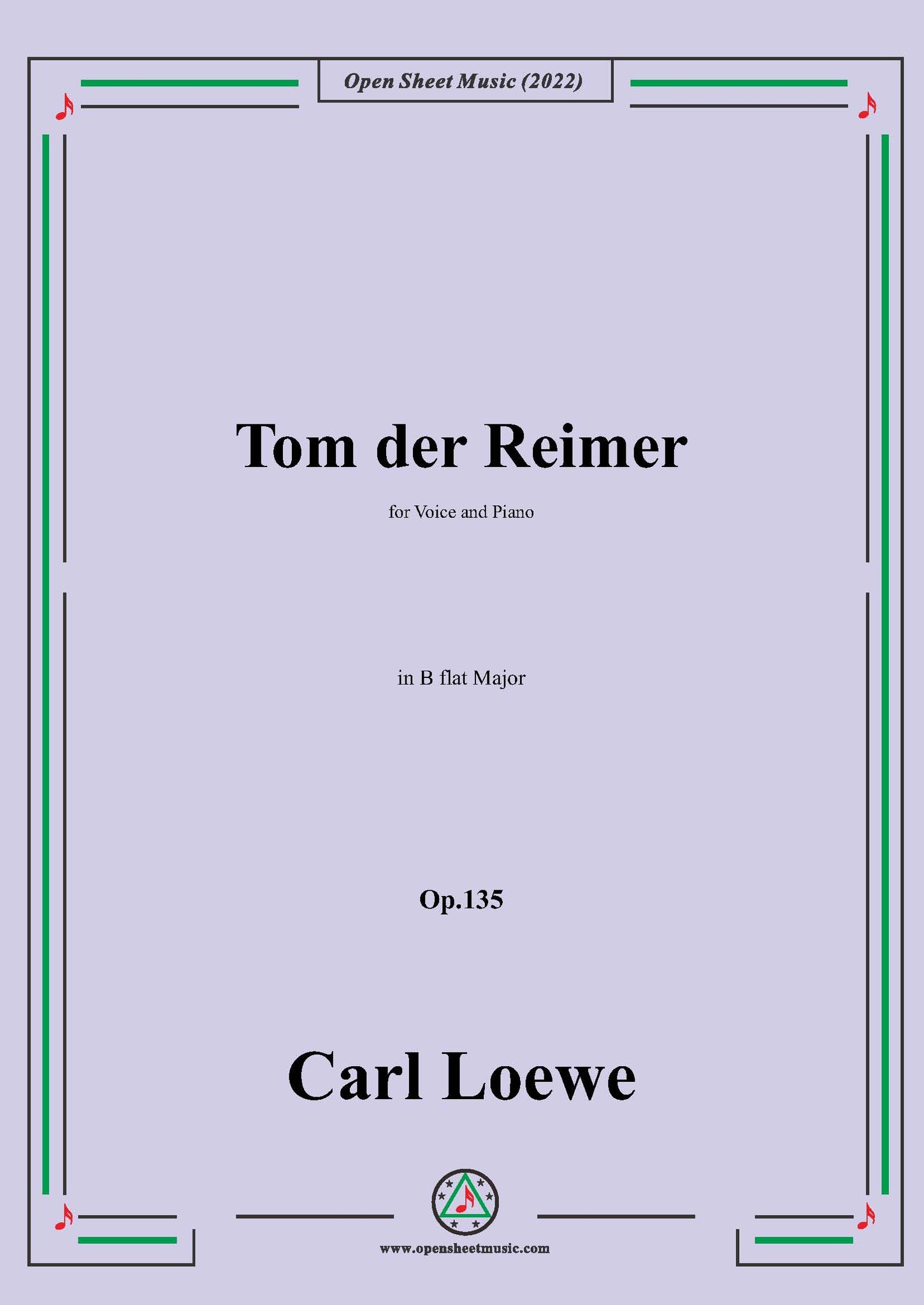 Carl loewe tom discount der reimer text