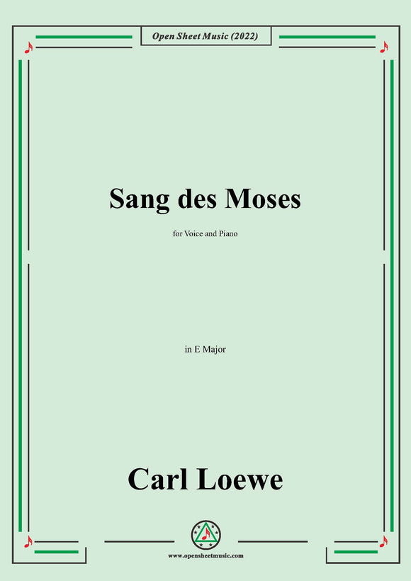 Loewe-Sang des Moses