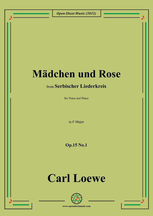 Loewe-Mädchen und Rose