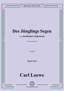 Loewe-Des Junglings Segen