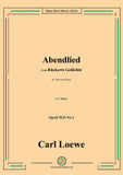 Loewe-Abendlied,Op.62 H.II No.1