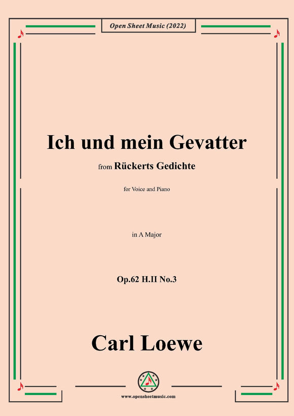 Loewe-Ich und mein Gevatter,Op.62 H.II No.3