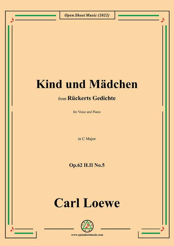Loewe-Kind und Mädchen,Op.62 H.II No.5