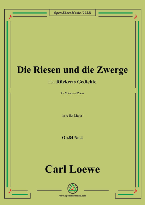Loewe-Die Riesen und die Zwerge,Op.84 No.4