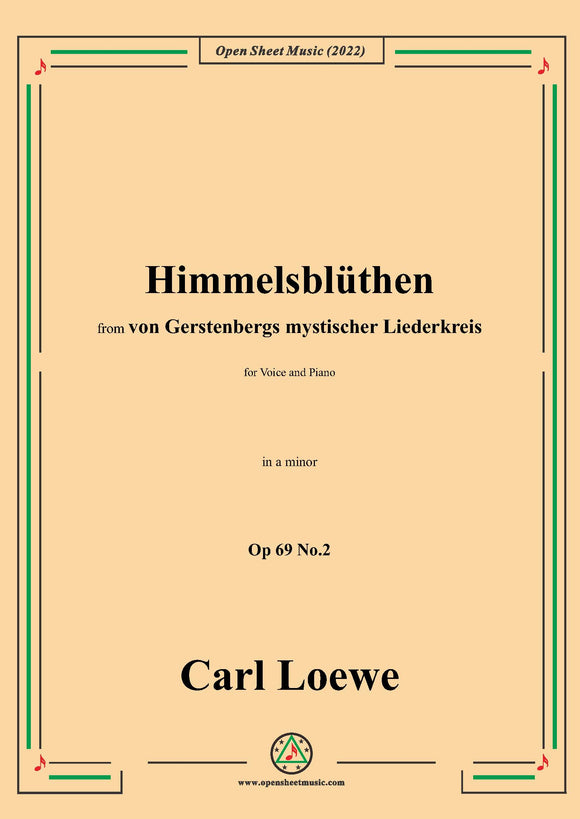 Loewe-Himmelsblüthen,Op 69 No.2