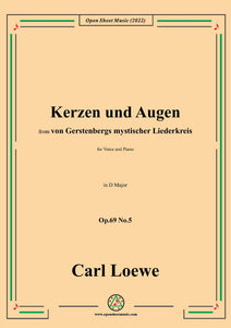 Loewe-Kerzen und Augen,Op.69 No.5