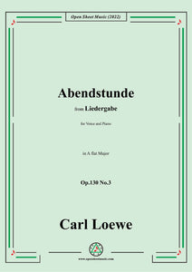 Loewe-Abendstunde,Op.130 No.3