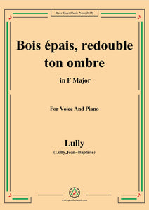 Lully-Bois épais,redouble ton ombre,from 'Amadis'