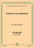 Mahler-Liebst du um Schönheit