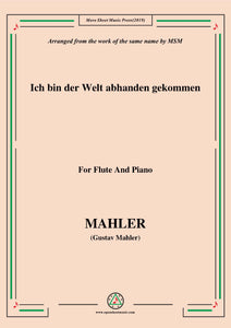 Mahler-Ich bin der Welt abhanden gekommen