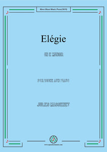 Massenet-Elégie