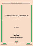 Méhul-Femme sensible,entends-tu,from Ariodant,for Voice and Piano