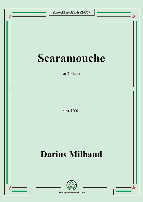 Milhaud-Scaramouche,Op.165b,for 2 Pianos
